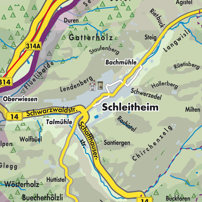 Übersichtsplan Schleitheim