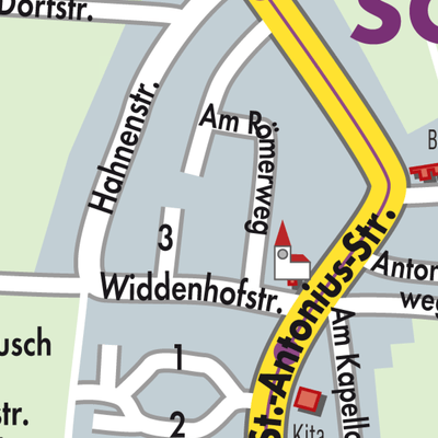 Stadtplan Schlicherum