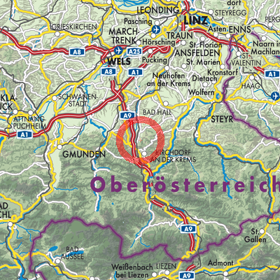 Landkarte Schlierbach