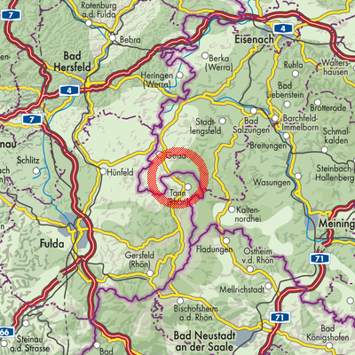Landkarte Schlitzenhausen