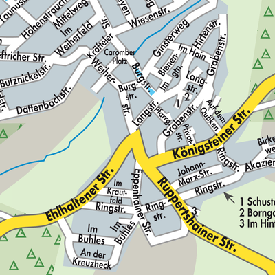 Stadtplan Schloßborn