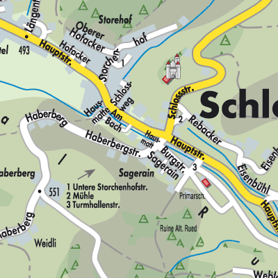 Stadtplan Schlossrued