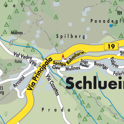 Stadtplan Schluein