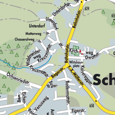 Stadtplan Schmitten (FR)