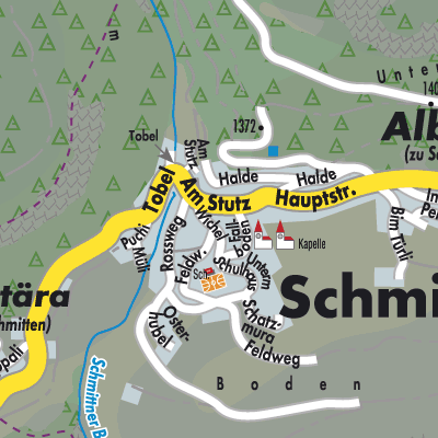 Stadtplan Schmitten (GR)