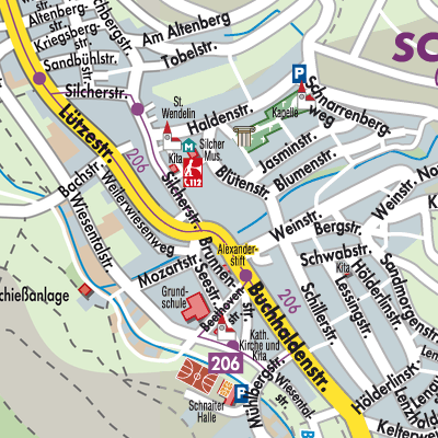 Stadtplan Schnait