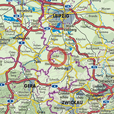 Landkarte Schnauderhainichen