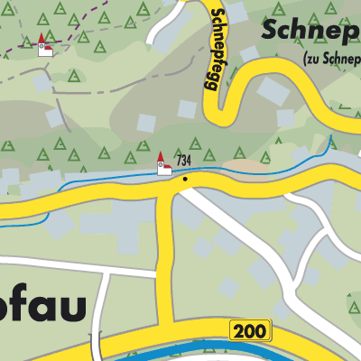 Stadtplan Schnepfau
