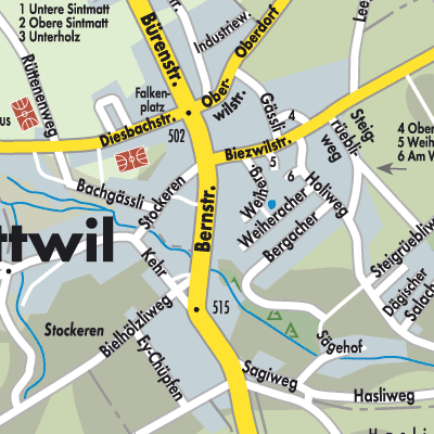 Stadtplan Schnottwil