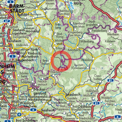 Landkarte Schöllenbach