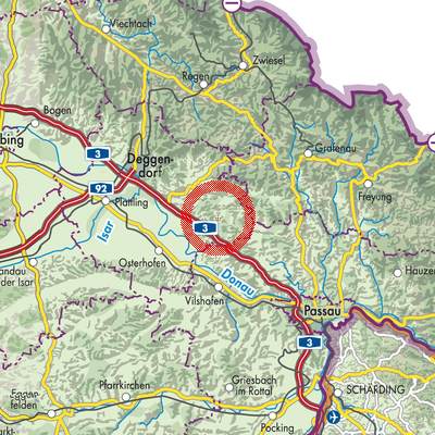 Landkarte Schöllnach (VGem)
