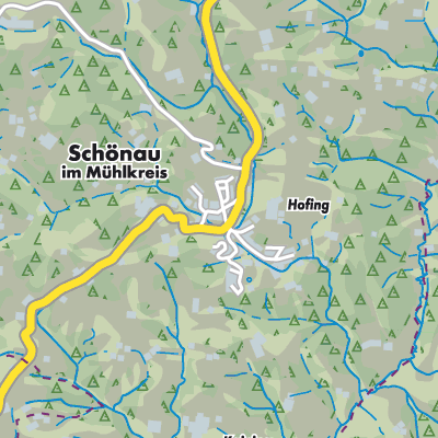 Übersichtsplan Schönau im Mühlkreis
