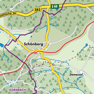 Übersichtsplan Schönberg