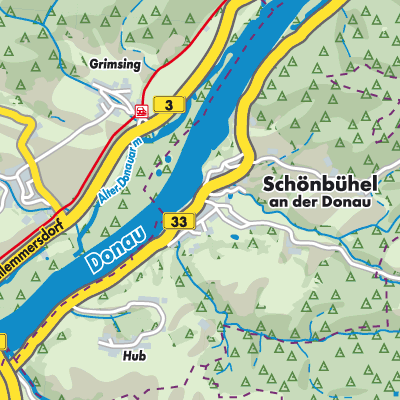 Übersichtsplan Schönbühel-Aggsbach