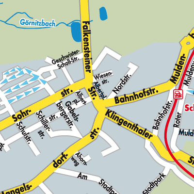 Stadtplan Schöneck/Vogtl.