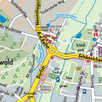 Stadtplan Schöneiche bei Berlin