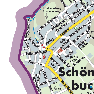 Stadtplan Schönenbuch