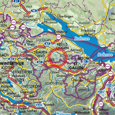 Landkarte Schönholzerswilen