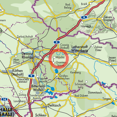 Landkarte Schönitz