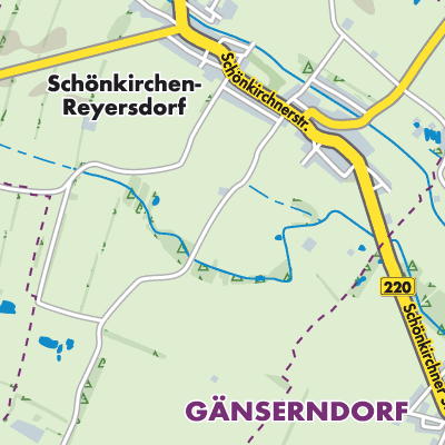 Übersichtsplan Schönkirchen-Reyersdorf