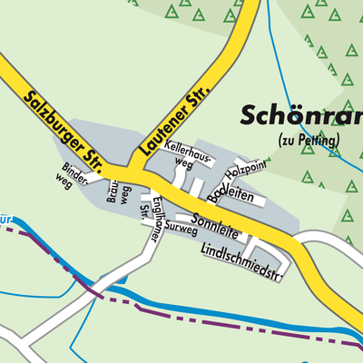 Stadtplan Schönram