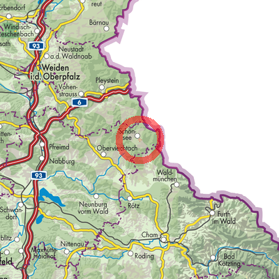 Landkarte Schönsee (VGem)