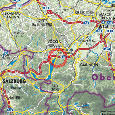 Landkarte Schörfling am Attersee