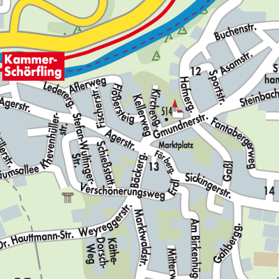 Stadtplan Schörfling am Attersee