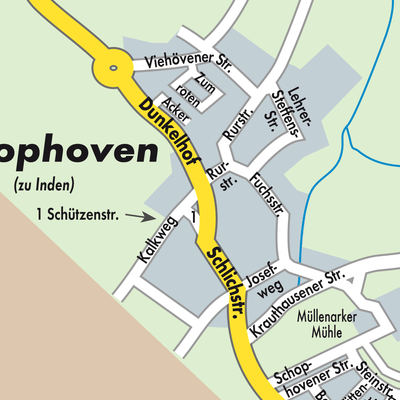 Stadtplan Schophoven