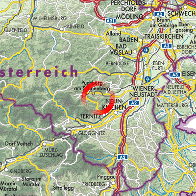 Landkarte Schrattenbach