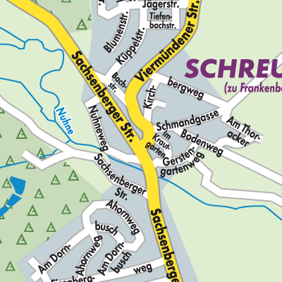 Stadtplan Schreufa