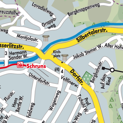 Stadtplan Schruns