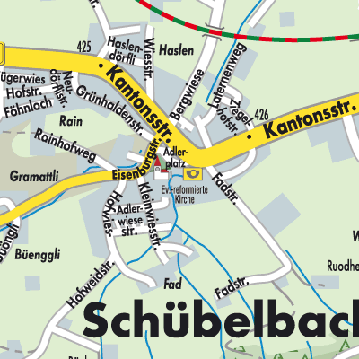 Stadtplan Schübelbach