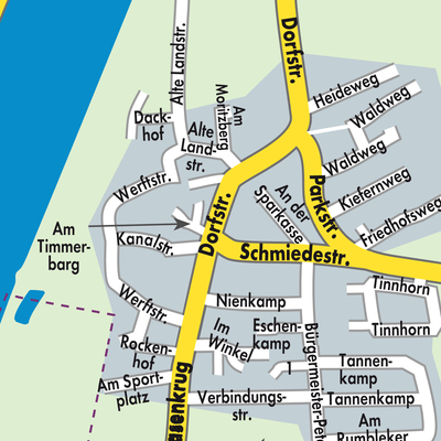 Stadtplan Schülp bei Rendsburg