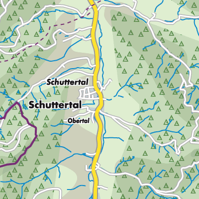 Übersichtsplan Schuttertal