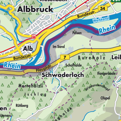 Übersichtsplan Schwaderloch