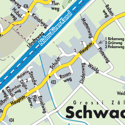 Stadtplan Schwadernau