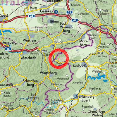 Landkarte Schwalefeld