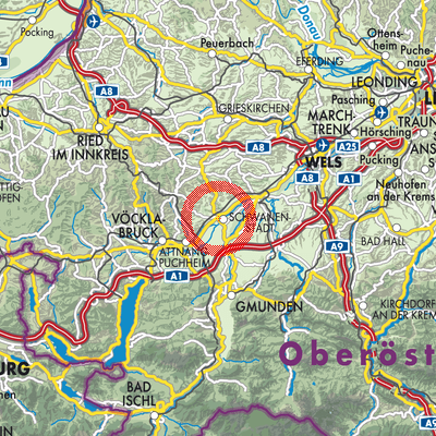 Landkarte Schwanenstadt