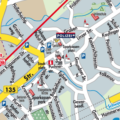 Stadtplan Schwanenstadt