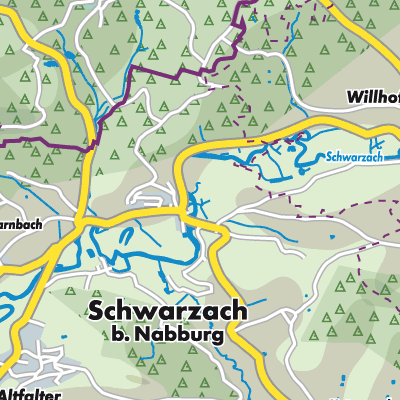 Übersichtsplan Schwarzach b.Nabburg