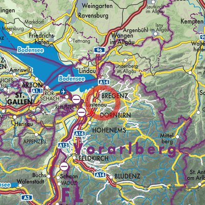Landkarte Schwarzach