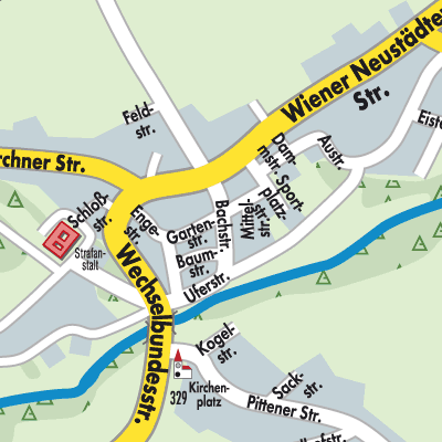 Stadtplan Schwarzau am Steinfeld