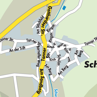 Stadtplan Schwarzbach