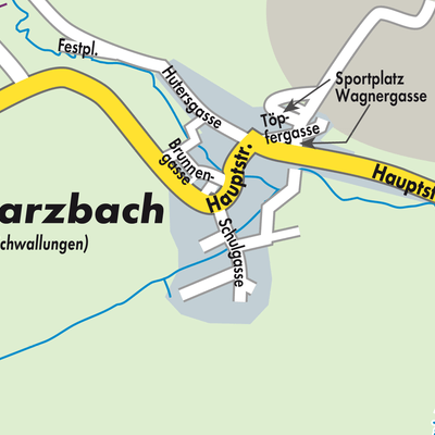 Stadtplan Schwarzbach