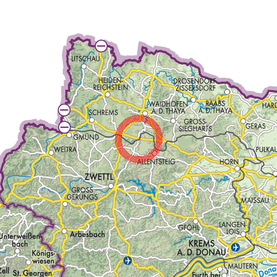 Landkarte Schwarzenau