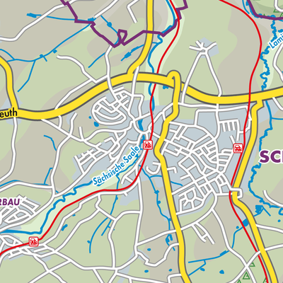 Übersichtsplan Schwarzenbach a.d.Saale