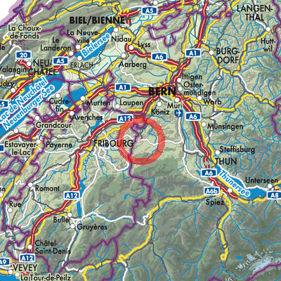 Landkarte Schwarzenburg