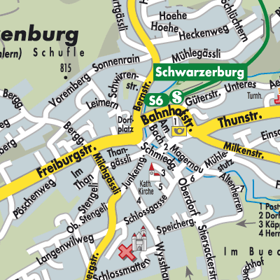 Stadtplan Schwarzenburg