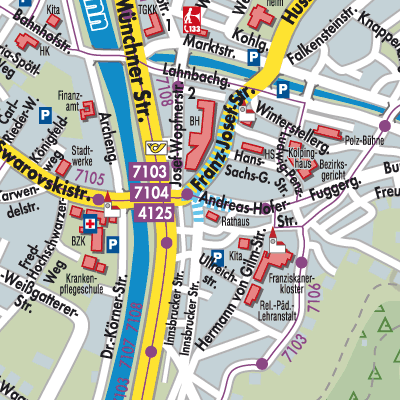 Stadtplan Schwaz